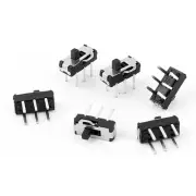 6 Pcs 2 Position DPDT 2P2T 6 Pin PCB Panel Mini Vertical Slide Switch