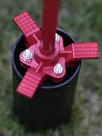 在飛比找Yahoo!奇摩拍賣優惠-開洞器新品高爾夫挖洞器 兩用開洞器 手動腳動果嶺挖孔機壓杯器