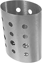 HOMOBABE Stainless Steel Utensil Holder with Integrated Chopstick Rack Space Saving Kitchen Organizer for Utensils and Cutlery Capacity Design for Efficient Storage for Home and Office Use
