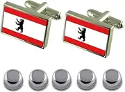 [Select Gifts] Shirt Dress Studs Berlin Civil Flag Cufflinks