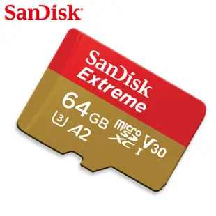 SanDisk Extreme A2 32G 64G microSD 行動裝置電玩 記憶卡 安卓適用 廠商直送