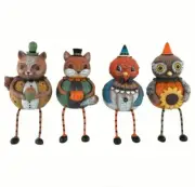Johanna Parker Harvest Critter ShelfSitter Fox Owl Fall Squirrel Halloween Decor