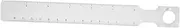 Centimeter Scale Plastic Magnifier Ruler Magnifying Bar Geometry Tool for Precise Measuring and Crafting for Students Designers and