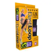 GoFit Super Soft Webbed Workout Gym Resistance Elastic Loops/Bands L/XL 8x38cm