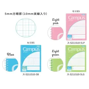 【KOKUYO】Campus軟線圈筆記本B5方格