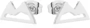 [HUNO] Stainless Steel Snowcapped Mountain Earrings Peak Snowy Stud Earrings Mountain Climbing Lovers Gifts for Women Jewelry