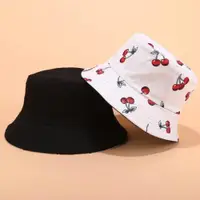在飛比找ETMall東森購物網優惠-遮陽帽櫻桃兩面可戴水果女漁夫帽