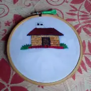 Home Garden 3D Embroidery Crafts Kit Decoration Handwork Wall Needlework Vintage