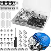 Football Hard Hat Hardware Kit, Multipurpose Football Hard Hat Repair Kit, 57X Wear-Resistant Tools for Maintenance, Versatile Baseball and Softball Repair Hardware, All-in- Hard Hat Repair Set