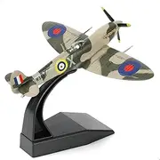 NUOTIE 1/72 Scale Spitfire Fighter Model World War II Legendary Fighter Metal Die-cast Airplane Models for Collections and Gifts