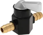 VGOL 1PC Fuel Tap 8mm Metal Inline Petrol On-Off Fuel Tap Switch for Motorcycle On-Off ATV Scooter Fuel Petrol Tap Switch Petrol Gas Fuel Tap Petcock Valve Black