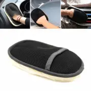 Plush Wool Car Cleaning Glove Efficient and Residue Free Cleaning Tool