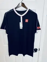 Uniqlo Roger Federer RF 2019 US Open Tennis Polo Shirt XL DRY-EX NWT Nike Nadal