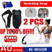 Yoga Flexibility Stretch Band Leg Fascia Stretcher Strap Training Foot Ankle Bel