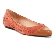 Rebecca Minkoff Irene Laser Cut-Out Flat Shoes, Tan. US Size 7.5, New. $225
