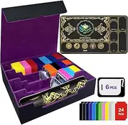PROMAXIBINDER MTG Trading Card Storage Box with Playmat, Black&Purple