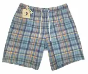 Small Duck Head St Marks Short Plaid Performance Shorts Hidden Zip Pocket