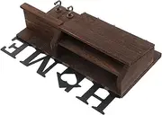 HOODANCOS Mail Box Hanger Home Decor Key Shelf for Wall Key Shelf for Entryway Wall Mount Mail Organizer Living Room Decor Aesthetic Key Wall Mount Entryway Key Holder Coffee Zinc Alloy