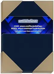 100 Dark Navy Blue Linen 80# Cover Paper Sheets - 4.5" X 6.5" (4.5X6.5 Inches) Invitation 1/2" Smaller than 5X7 Size - 80 lb/pound Card Weight - Fine Linen Textured Finish - Deep Dye Quality Cardstock