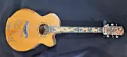 Blueberry Handmade Grand Concert Acoustic Guitar Unicorn Motif Pre-Order 90 Days