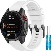 Haotop Sport Silicone Replacement Bands Strap 26mm Compatible with Garmin Fenix 7X/Fenix 6X/Fenix 5X Puls/Fenix 3 HR