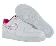 Nike Air Force 1 '07 LX Womens Shoes Size 11, Color: White/White/Pink Prime