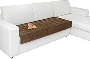 Eismodra Sectional Couch Covers, L Shape Sofa Slipcover Furniture Protector for Dogs Cats Pet Chaise Lounge 3 Cushion Couch Loveseat, Amazon Couch Covers, Light Brown 36 x 70 inches (Only 1 Piece)