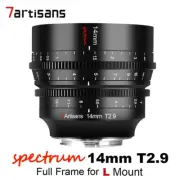 7artisans 14mm T2.9 Full Frame MF Cinema Lens for Leica Panasonic Sigma L mount
