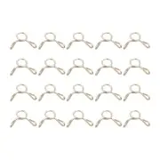 20pcs Fuel Line Hose Clips 4mm 65Mn Steel Tubing Spring Clamps