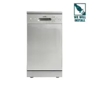Esatto 45cm Stainless Steel Compact 9 Place Settings Dishwasher WELS 3 Star 10.9L Per Wash