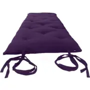 Twin Japanese Floor Rolling Mattress, Cotton Shiki Futon Mat 3 x 39 x 80 Purple