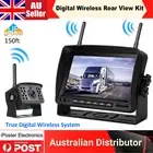 Digital Wireless Rear View Reversing Kit 7" Monitor Backup Camera 50m 12v 24v HD