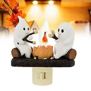 Ghost Campfire Nightlight, Ghost Campfire Flickering Nightlight, Campfire Flame Halloween Nightlight