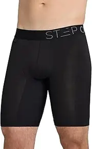 [STEP ONE] Boxer Brief Sport. Longer Length Mens Boxers Shorts with 3D Pouch, Anti Chafing Underwear Mens, Breathable Bamboo, All-Day Comfort for Sports & Fitness
