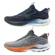 Mizuno 男鞋 慢跑鞋 WAVE INSPIRE 20 4E超寬楦 藍/灰橘【運動世界】J1GC241303/J1GC241305