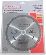 Generic 185mm 80T Circular Saw Blades - Tungsten Carbide Tipped Teeth - Compatible with Wood, Metal, Plastic