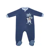 Snugtime Lined Polar Fleece Blanket Sleeper, Zebra