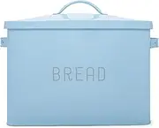 Nat & Jules Extra Large Blue 15 x 10 Metal Farmhouse Bread Box