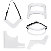 5Pcs/lot Beard Comb Salon Beard Styling Template for Beard Shaping Trimming BJL
