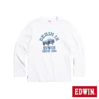 在飛比找momo購物網優惠-【EDWIN】男裝 丹寧吉普車長袖T恤(米白色)