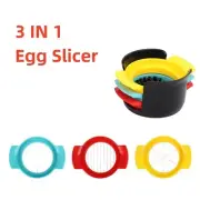3-in-1 Egg Slicer Egg Cutter Strawberry Slicer Divider Boiled Egg Divider