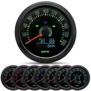 Waterproof 85MM GPS Speedometer With GPS Antenna 7Color Backlight For Motorcycle