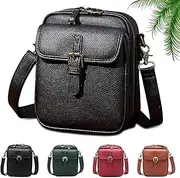 [Generic] Comebybuy Vintage Large Capacity Messenger Bag, Purse Vintage Mini Messenger Bag with Ten Card Packs, Anti-Skimming Bag