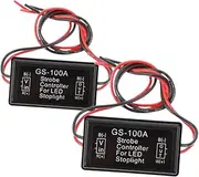 Gatuida 2pcs Motorcycle Brake Light Module Led Strobe Controller for Enhanced Visibility Easy Installation for Cars Motorcycles High Brightness Led Stop Light Flashing System
