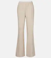 [Simkhai] Simkhai Bristol linen-blend wide-leg pants UK 18 beige