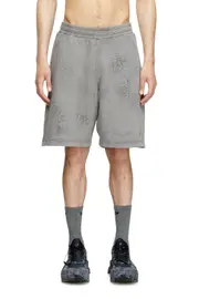 [Diesel] Diesel - Shorts in waxed jersey - Shorts - Man - Grey L Grey