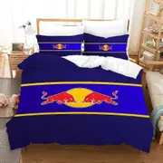 v186 Bed Sheets Bull Cover Double Comforter Bedding Sets Bedding Set Duvet Cover Queen Comforter Sets Quilt Pillowcase Quilt Cover Red 3-Piece Bedding