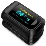 Pulse Oximeter Blood Oxygen Monitor with OLED Screen and Batteries