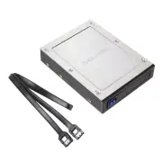 New Internal Floppy Bay SATA III Tray-Less Mobile Rack for HDD SSD Hard Drive