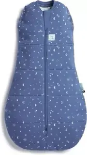 Ergopouch Baby/Infant Cocoon Organic Cotton Swaddle Bag 1.0 TOG 0-3M (000) Blue